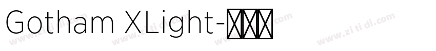 Gotham XLight字体转换